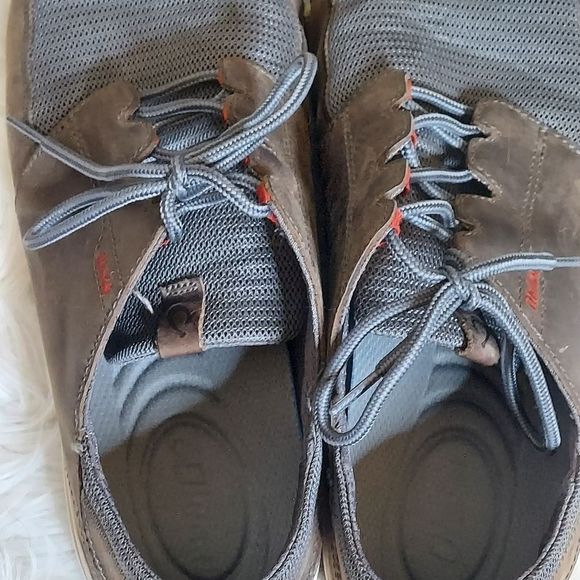 Olukai Makia Lace men's leather & textile Lace-up shoes - Picture 6 of 14